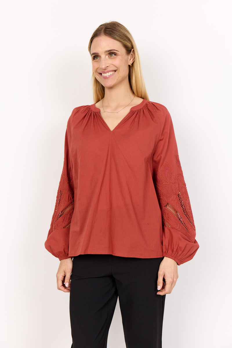 Blouse - SC-CALISTE 21 - Rust Red