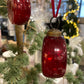 Bauble - Red with Gold - Glass