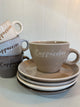 Cup and Saucer - CAPPUCINO - LATTE - 220ml