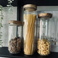 Storage Jar - Glass - Wooden Lid - 1000 ML