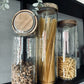 Storage Jar - Glass - Wooden Lid - 1000 ML