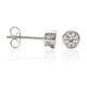 Sterling Silver - 4mm Cubic Zirconia Stud Earrings