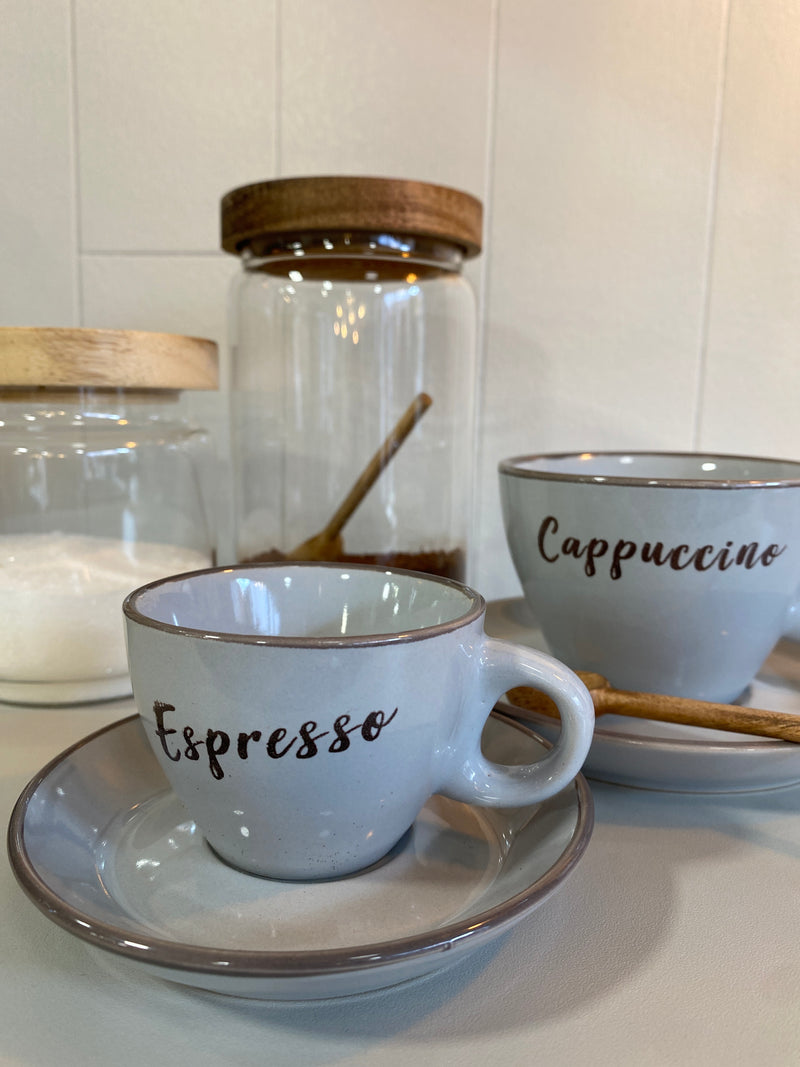 Cup and Saucer - ESPRESSO - Light Blue - 100ml