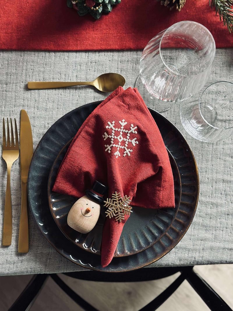 Christmas decoration - Snowman Head With Hat