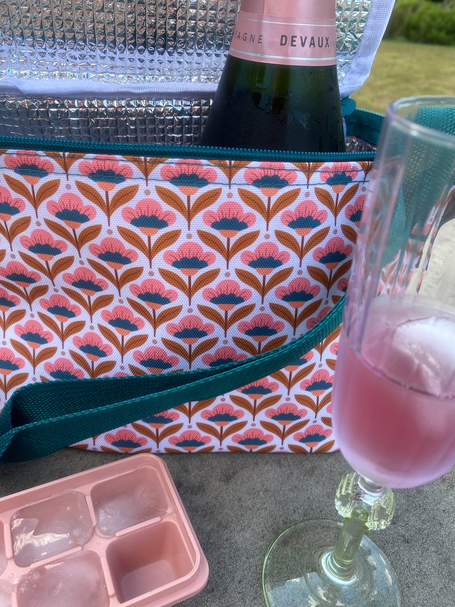 Cooling Bag - Pink/Aqua