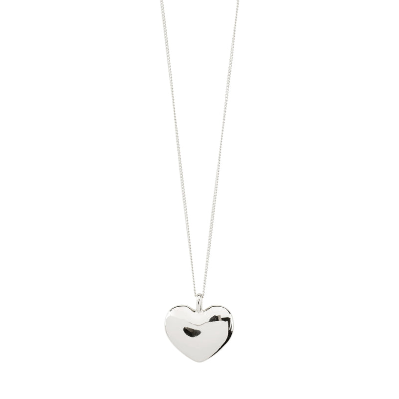 Sophia- Heart Necklace - Silver Plated