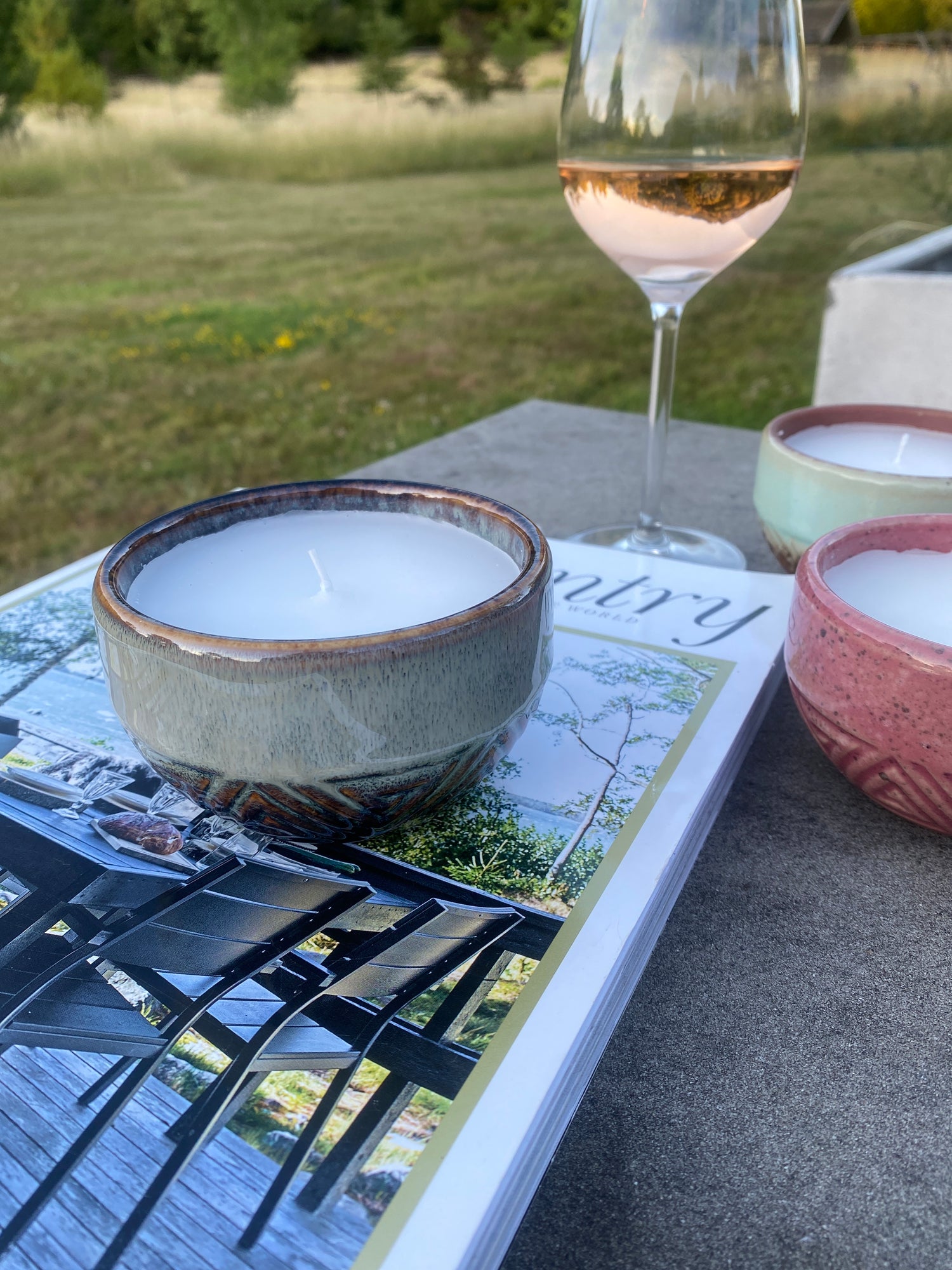 Citronella Candle - Outdoor - Blue