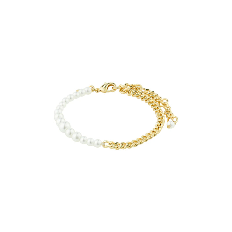 Bracelet - RELANDO- Pearl - Gold Plated