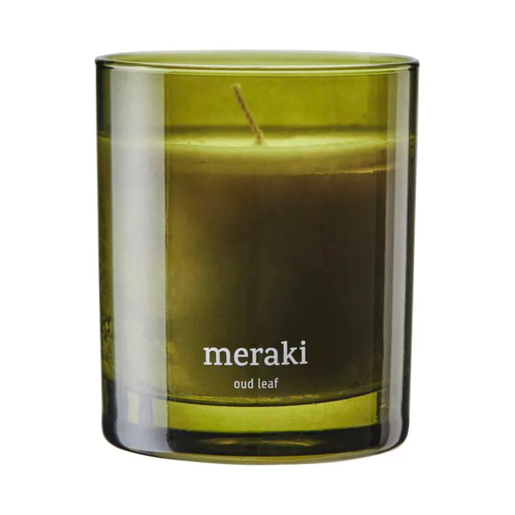 Candle -  Meraki - Oud Leaf - Green