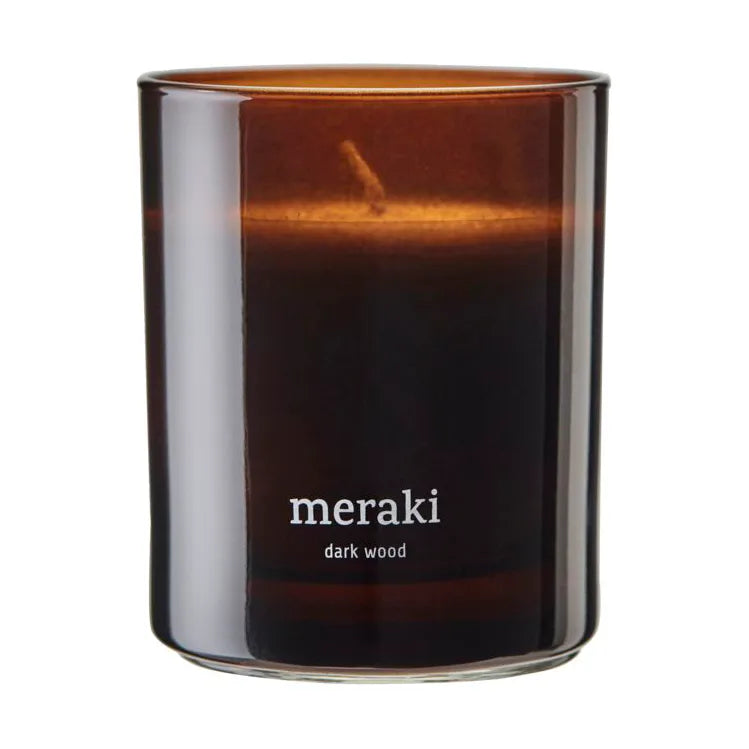 Candle -  Meraki - Dark Wood - Brown