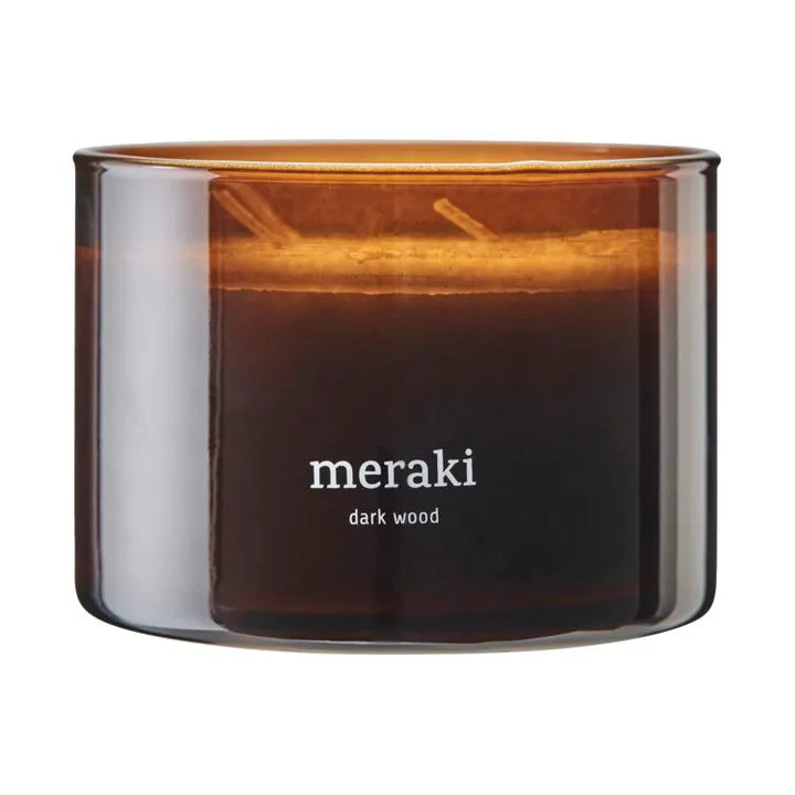 Candle -  Meraki - Dark Wood - Brown