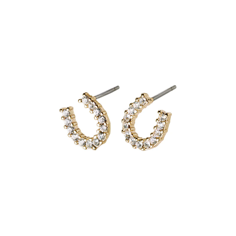 Crystal Horseshoe Stud - LEANNA