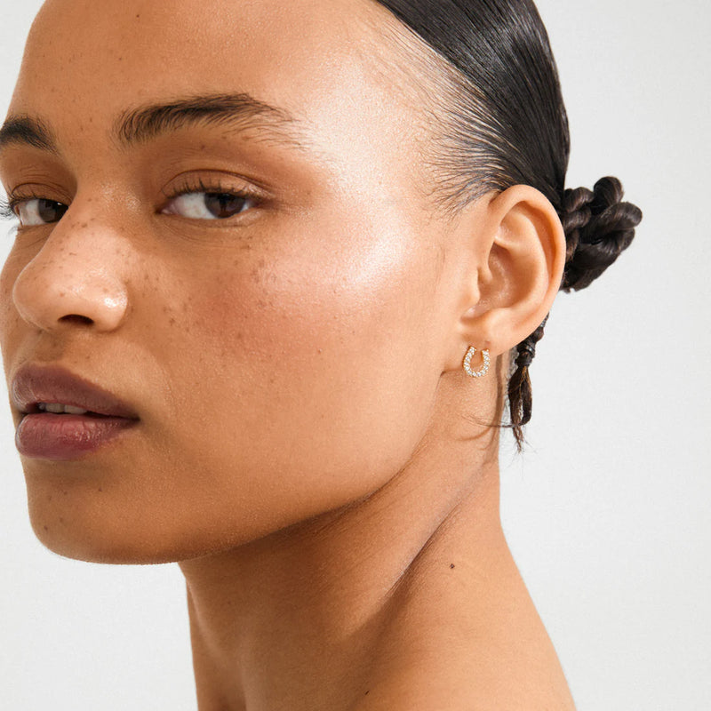 Crystal Horseshoe Stud - LEANNA