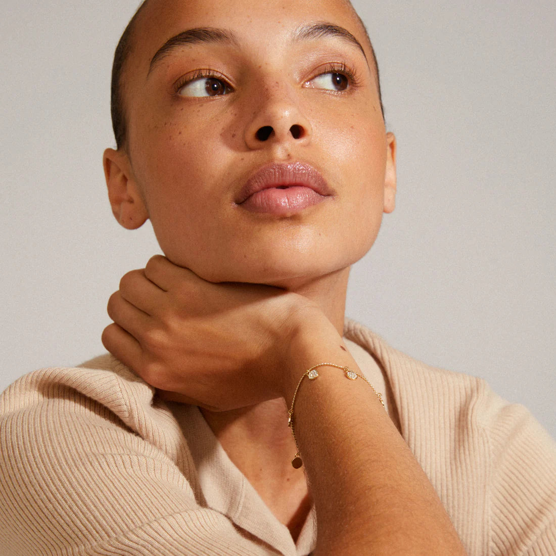 Bracelet - CHAYENNE -  Crystal Gold Plated