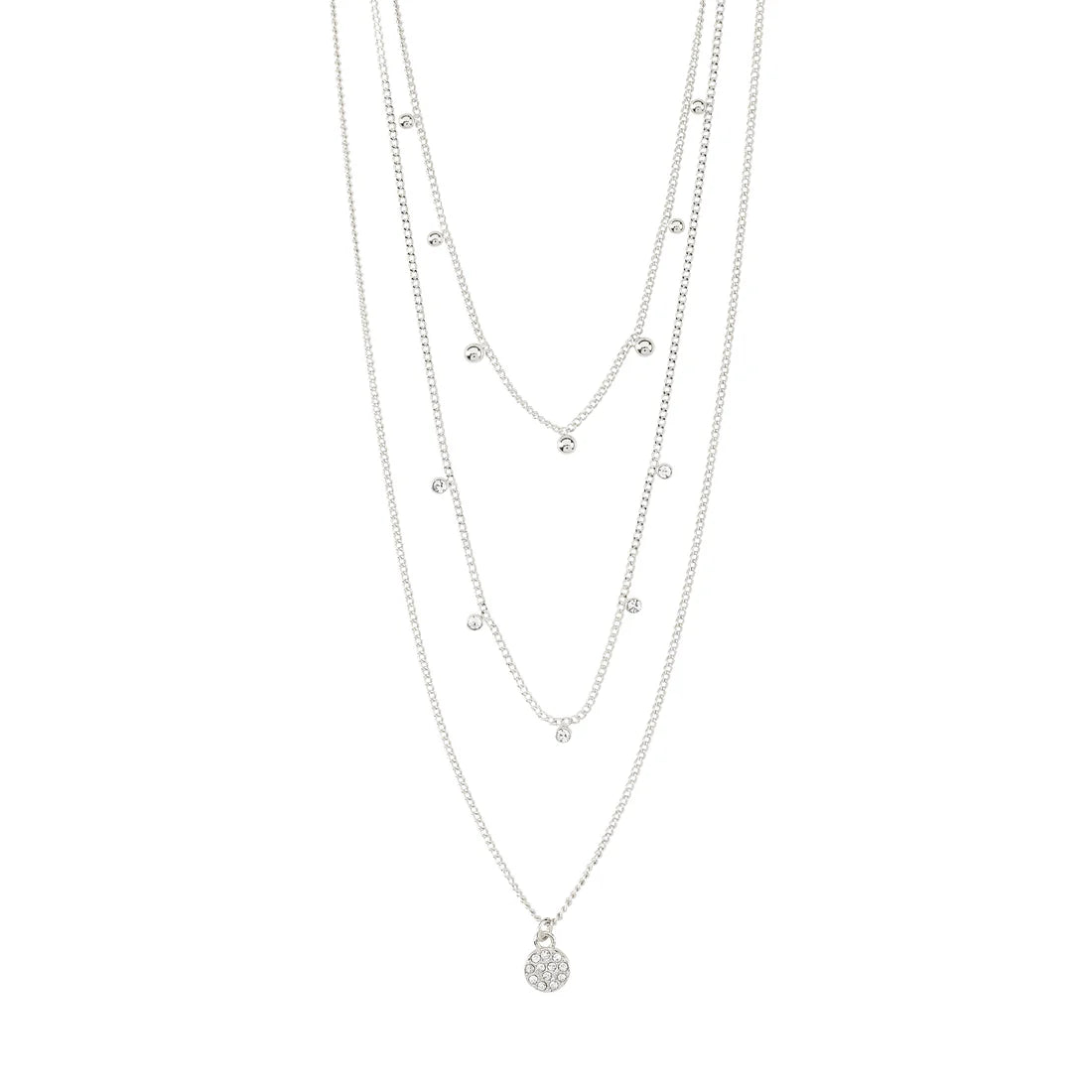 Necklace - Chayenne Crystal Silver Plated