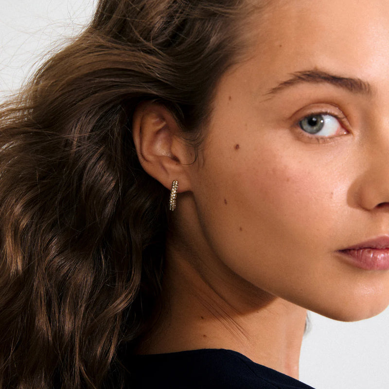 Hoop Earrings - TATUM - Gold Plated