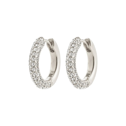 Hoop Earrings - TATUM - Silver Plated