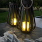 Lantern - Natural Colour - Solar - H34cm