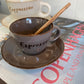 Cup and Saucer - ESPRESSO - Mocha - 100ml