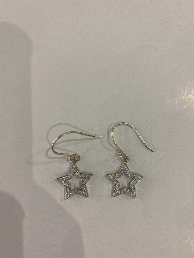 Juleo Jewellery - Pave Star Drop Earrings