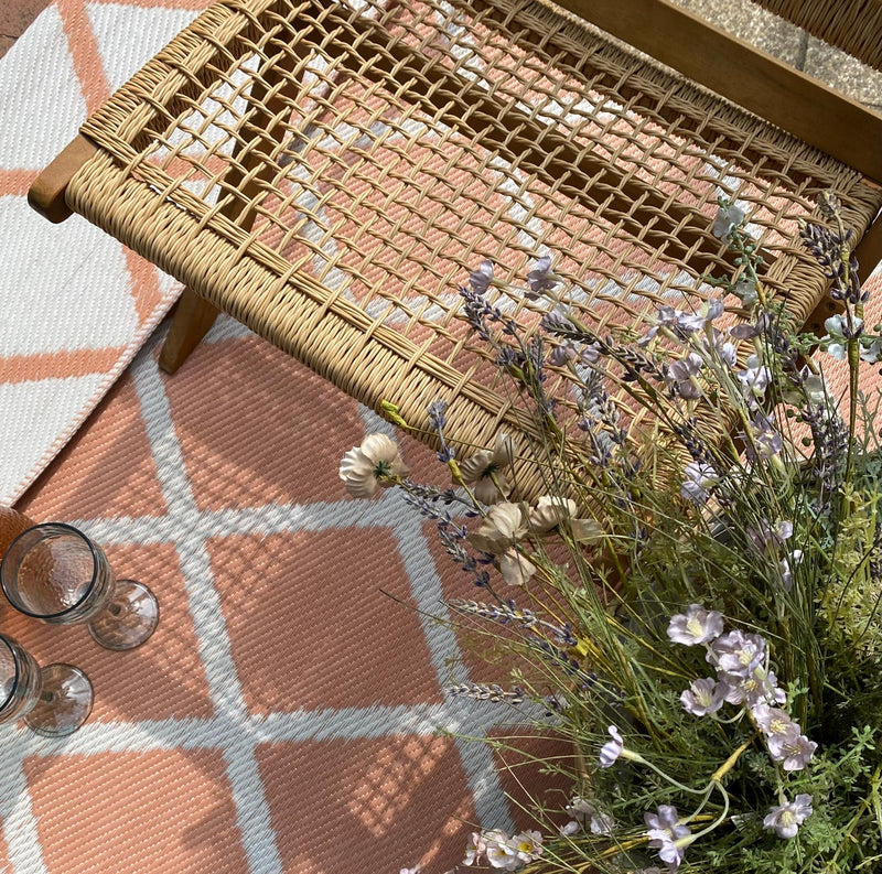 Floor Rug - 120 x 180cm - Outdoor - Peach