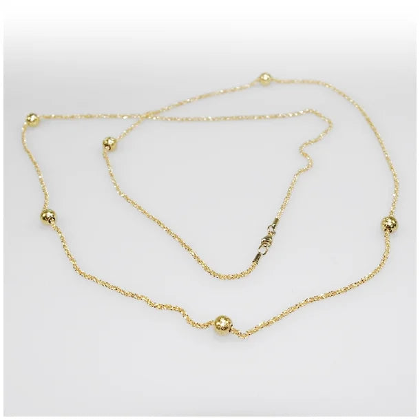 SAN Design - Diamond Cut Necklace- Gold Plated