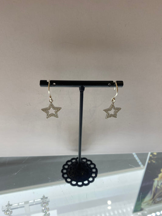 Juleo Jewellery - Pave Star Drop Earrings