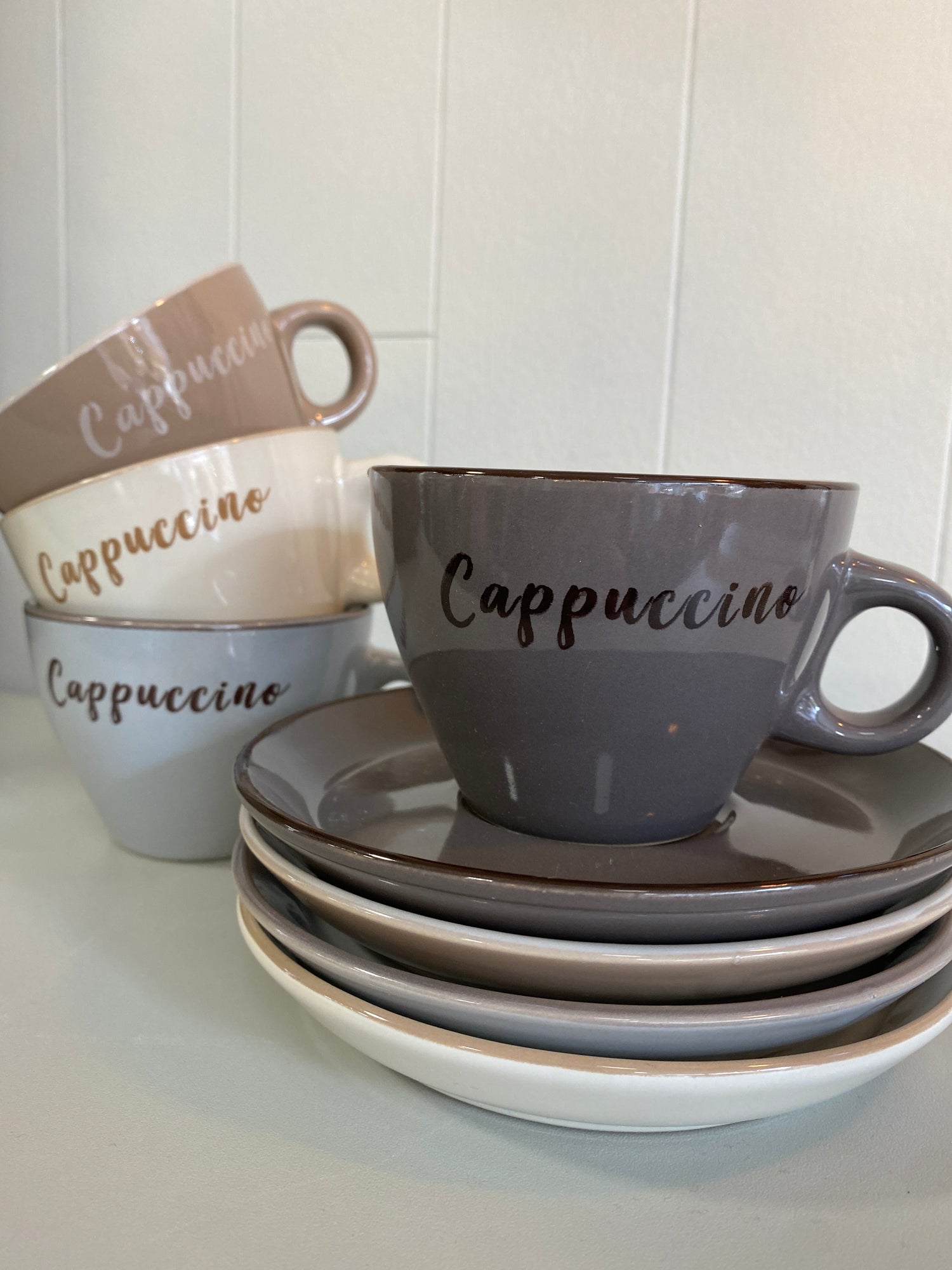Cup and Saucer - CAPPUCINO - Mocha - 220ml