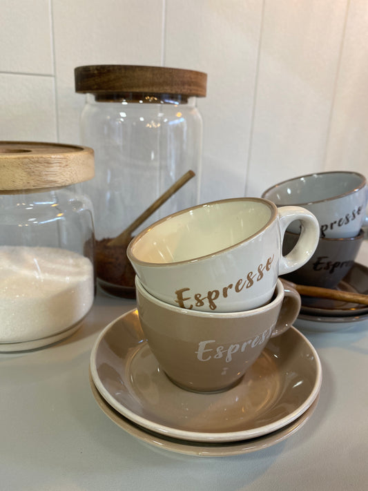 Cup and Saucer - ESPRESSO - Light Blue - 100ml
