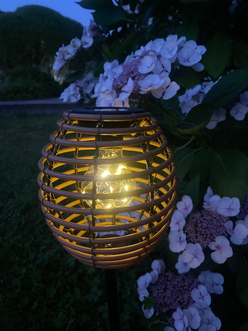 Lantern - Natural Colour - Solar - With Spike