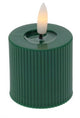Candle - LED Candle - D 5cm - Bottle Green