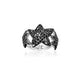 SIF JAKOBS - Antares Ring - 925 Sterling Silver - Black Cubic Zirconia