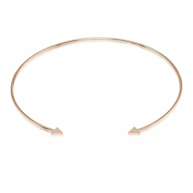 SIF JAKOBS- Panzano Neck Ring - 925 Sterling Silver with 18ct Rose Gold Plating