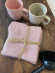 Dish  Cloth - Pink Tones - 100% Cotton - Set of 3