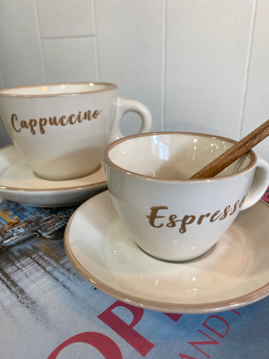 Cup and Saucer - ESPRESSO - Cream - 100ml