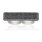 SIF JAKOBS- Bacoli Ring Collection- White and Black Cubic Zirconia- 925 Sterling Silver