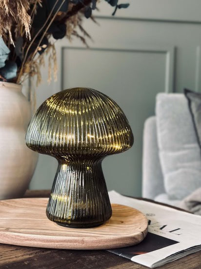 Mushroom - LED - Decorative Light - Green - H15cm