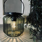 Hurricane Lamp - Green Glass - Solar