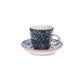 Espresso Cup & Saucer -  Blue / Pink