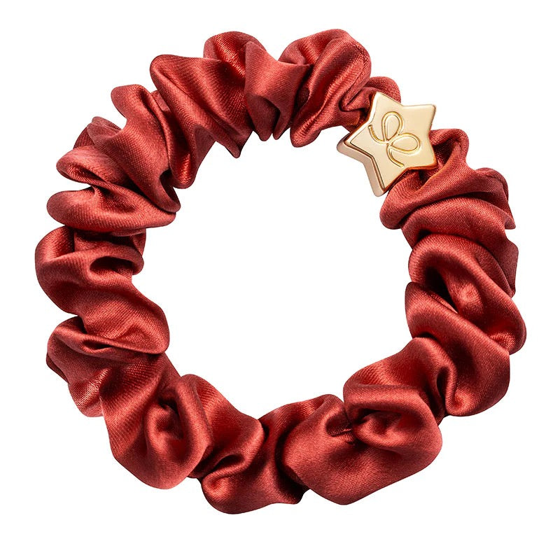 Hair Scrunchie - Silk - STAR PERSIMMON/G