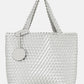 Handbag BAG08 - Woven - Moonstruck/Silver