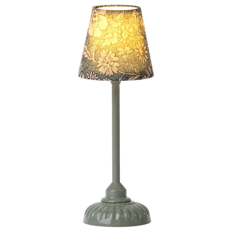 Mini Floor Lamp - Blue Flower