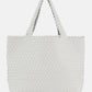 Handbag BAG08 - Woven - Moonstruck/Silver