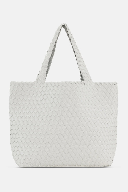 Handbag BAG08 - Woven - Moonstruck/Silver