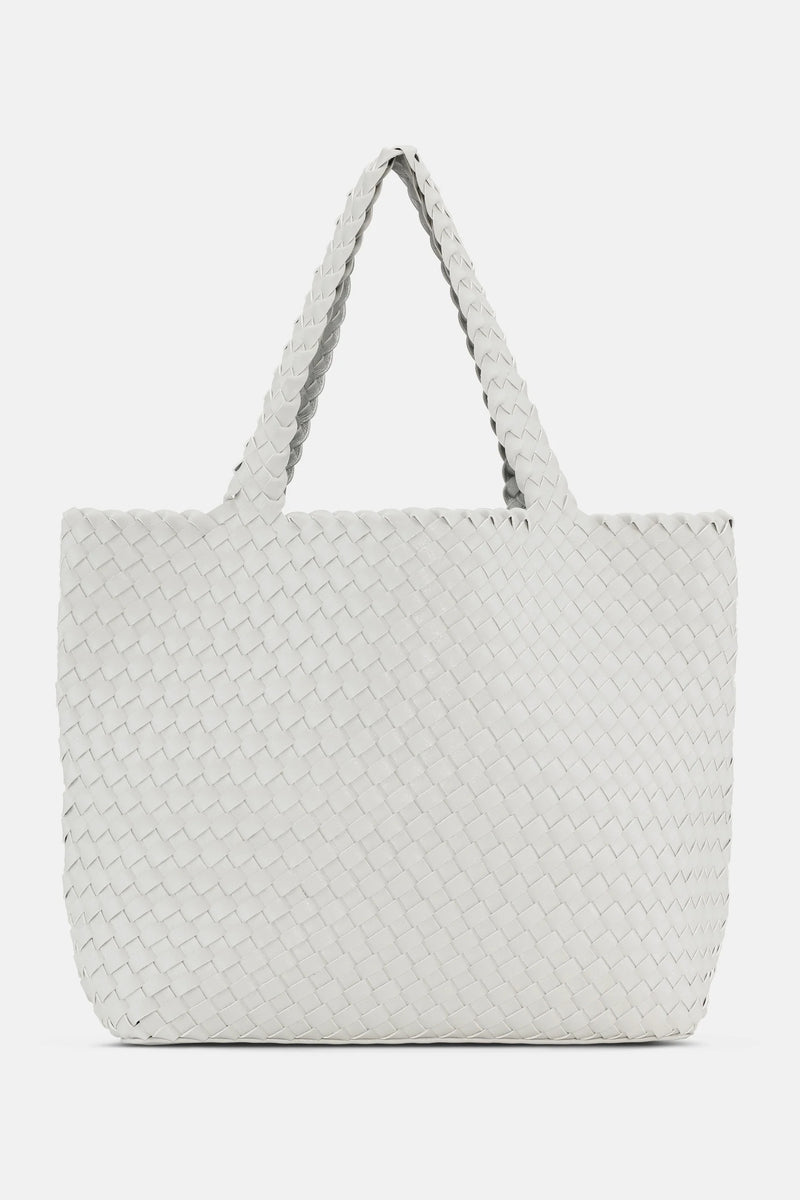 Handbag BAG08 - Woven - Moonstruck/Silver