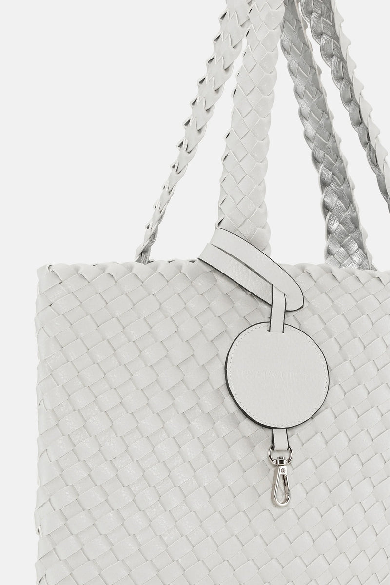 Handbag BAG08 - Woven - Moonstruck/Silver
