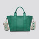 Tote Bag Small Woven - Non Leather - Green