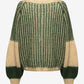 Jumper - LIANA Knit -Beige / Bottlegreen