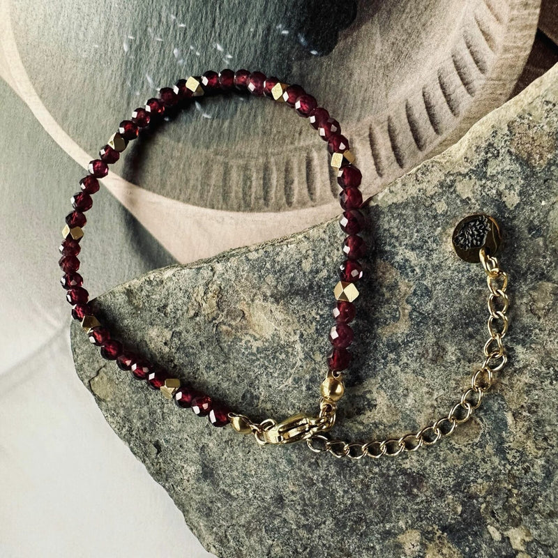 Bracelet - Semi Precious Stones- Garnet