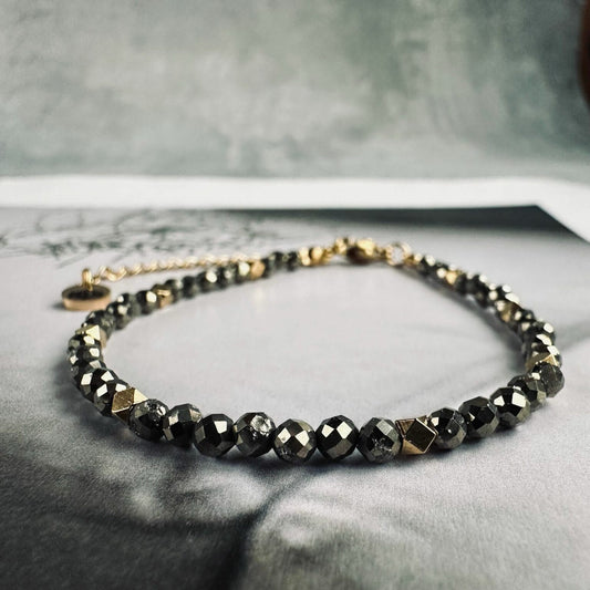 Bracelet - Semi Precious Stones-Pyrite